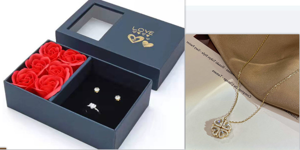 Magnetic Folding Heart Shaped Pendant