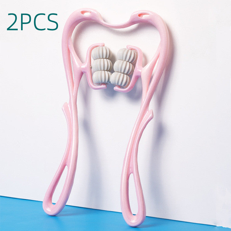 Manual Six-wheel Neck Massager Roller