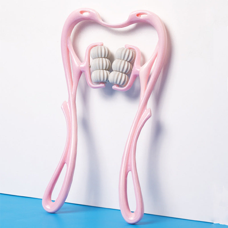 Manual Six-wheel Neck Massager Roller